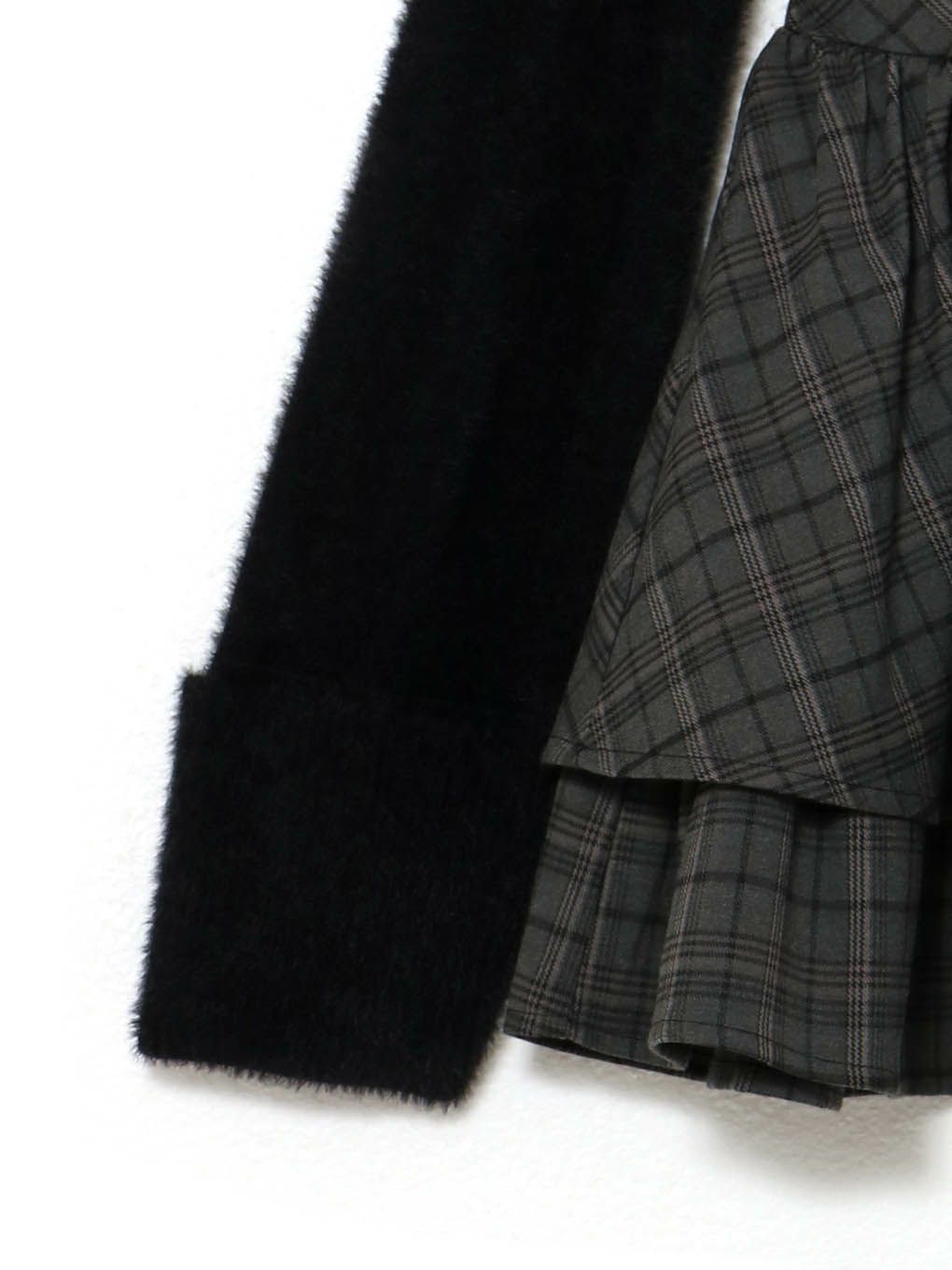 【BUBBLES】オープンネックギャザーワンピース