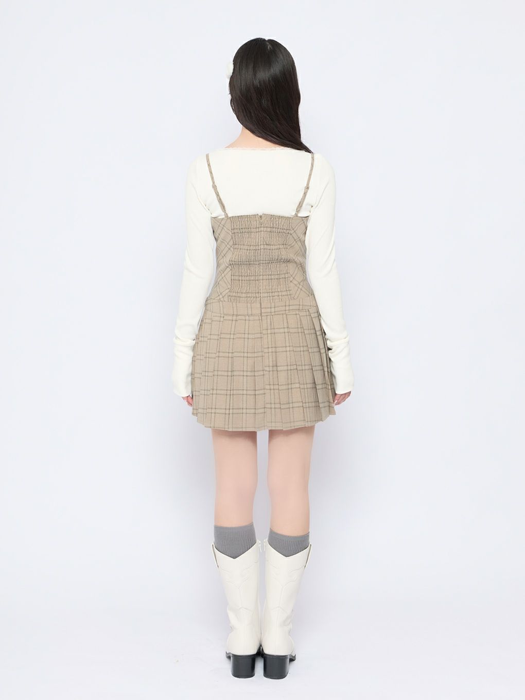 【BUBBLES】リボンプリーツキャミワンピース