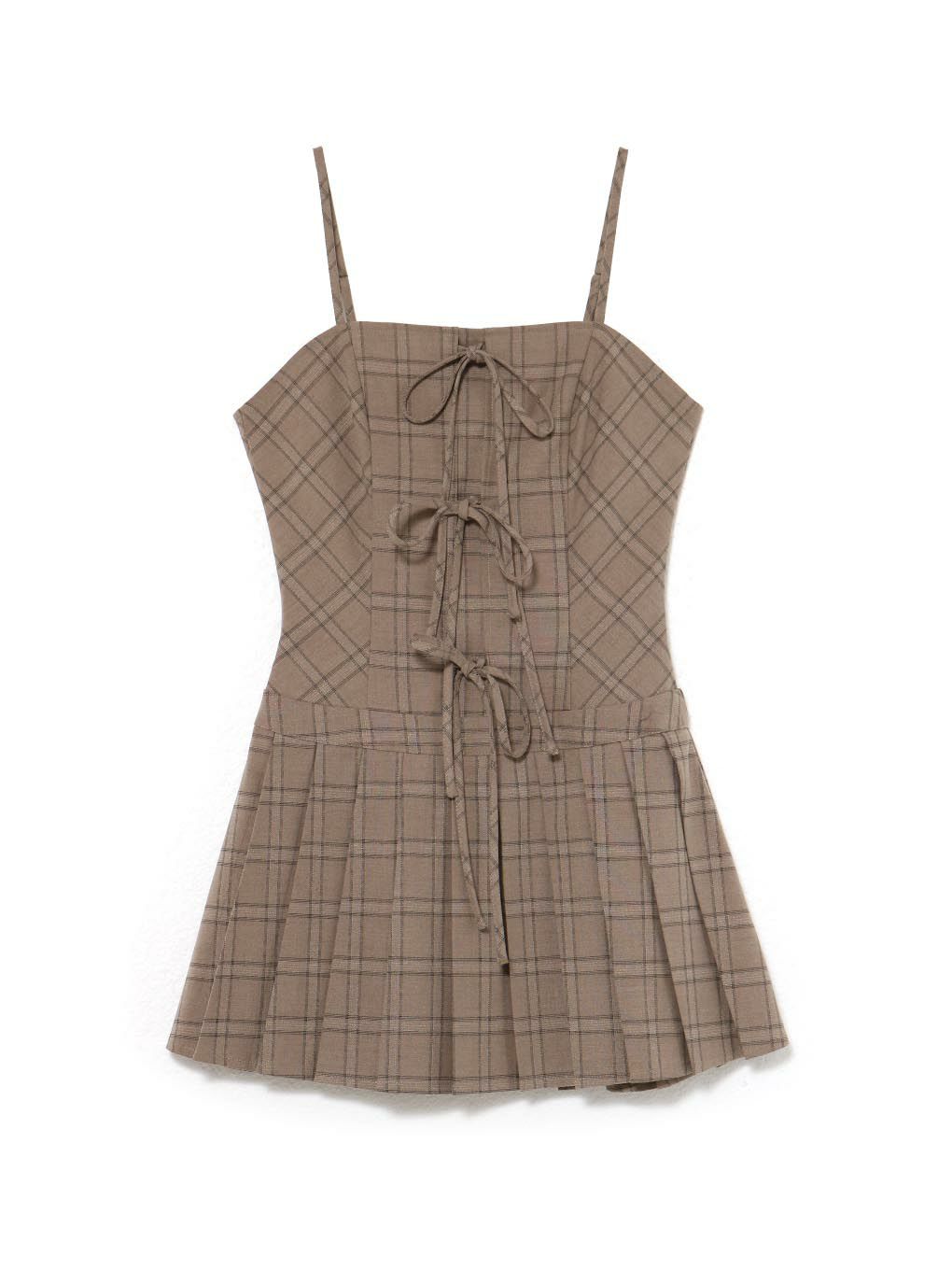 【BUBBLES】リボンプリーツキャミワンピース