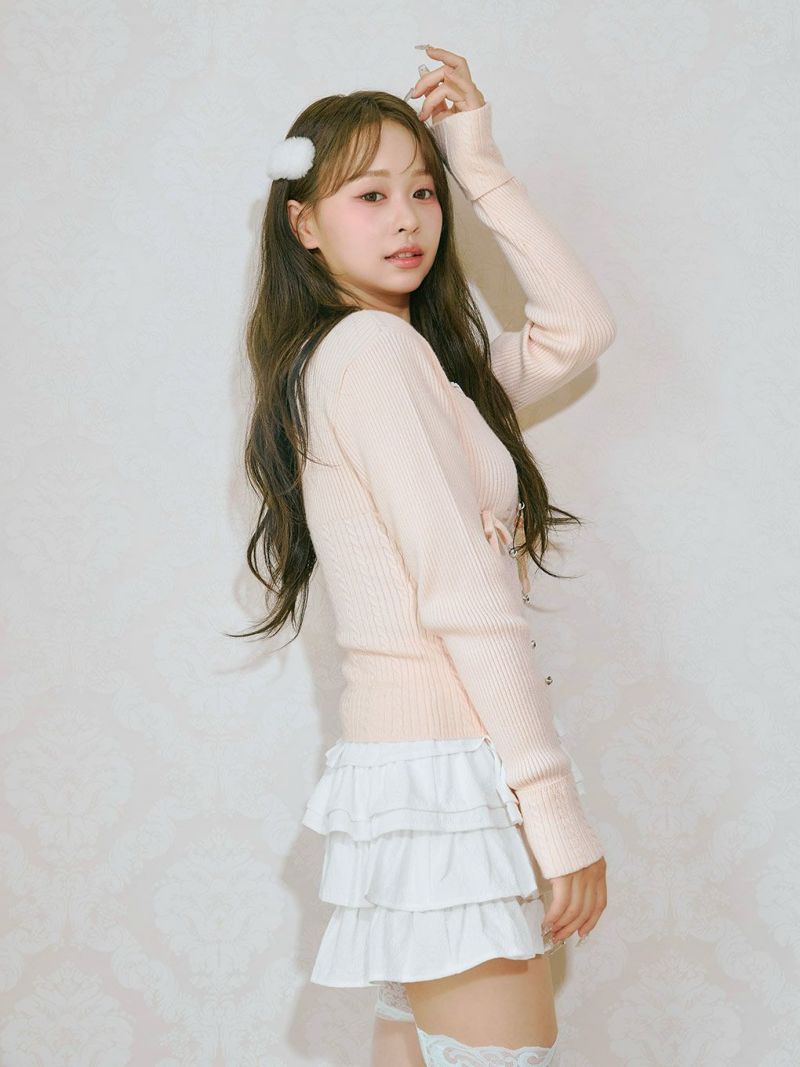 bubbles リボンケーブルニットトップス BUBBLES】リボンケーブルニットトップス | sparkling mall online store