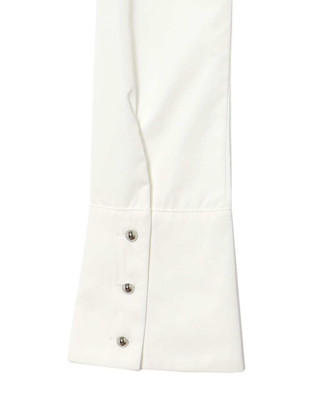 【BUBBLES】フロントジップシャツブラウス