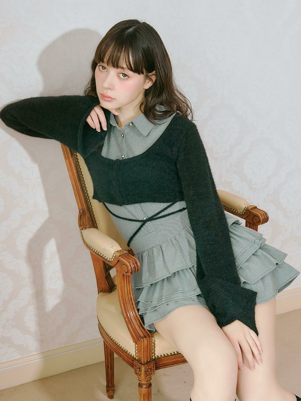 【BUBBLES】フリルパターンスカパン