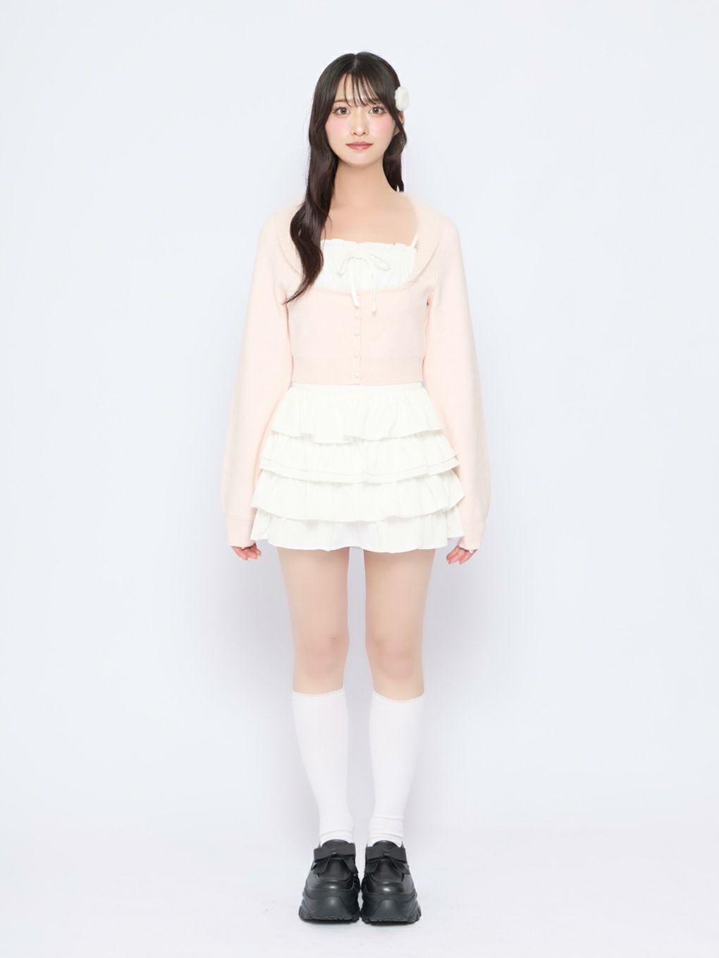 【BUBBLES】フリルパターンスカパン