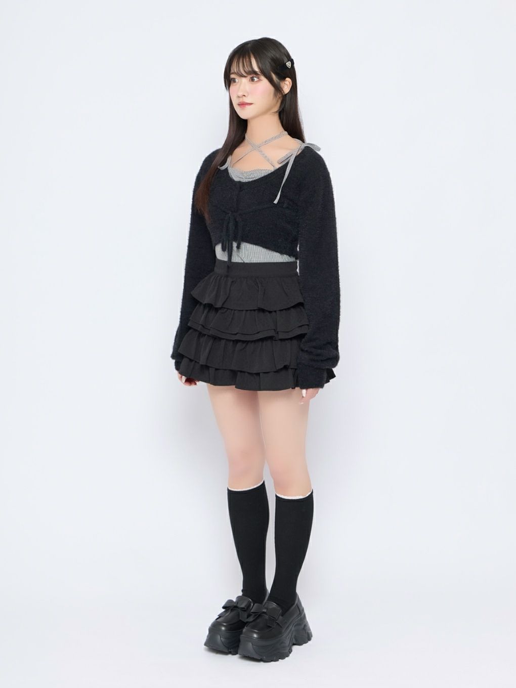 【BUBBLES】フリルパターンスカパン