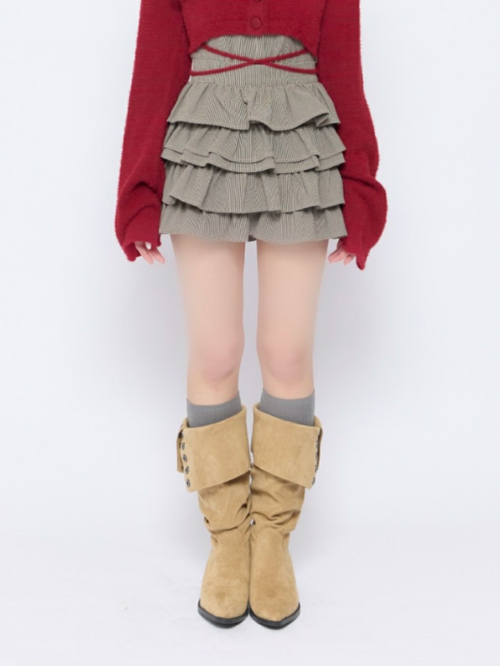 【BUBBLES】フリルパターンスカパン