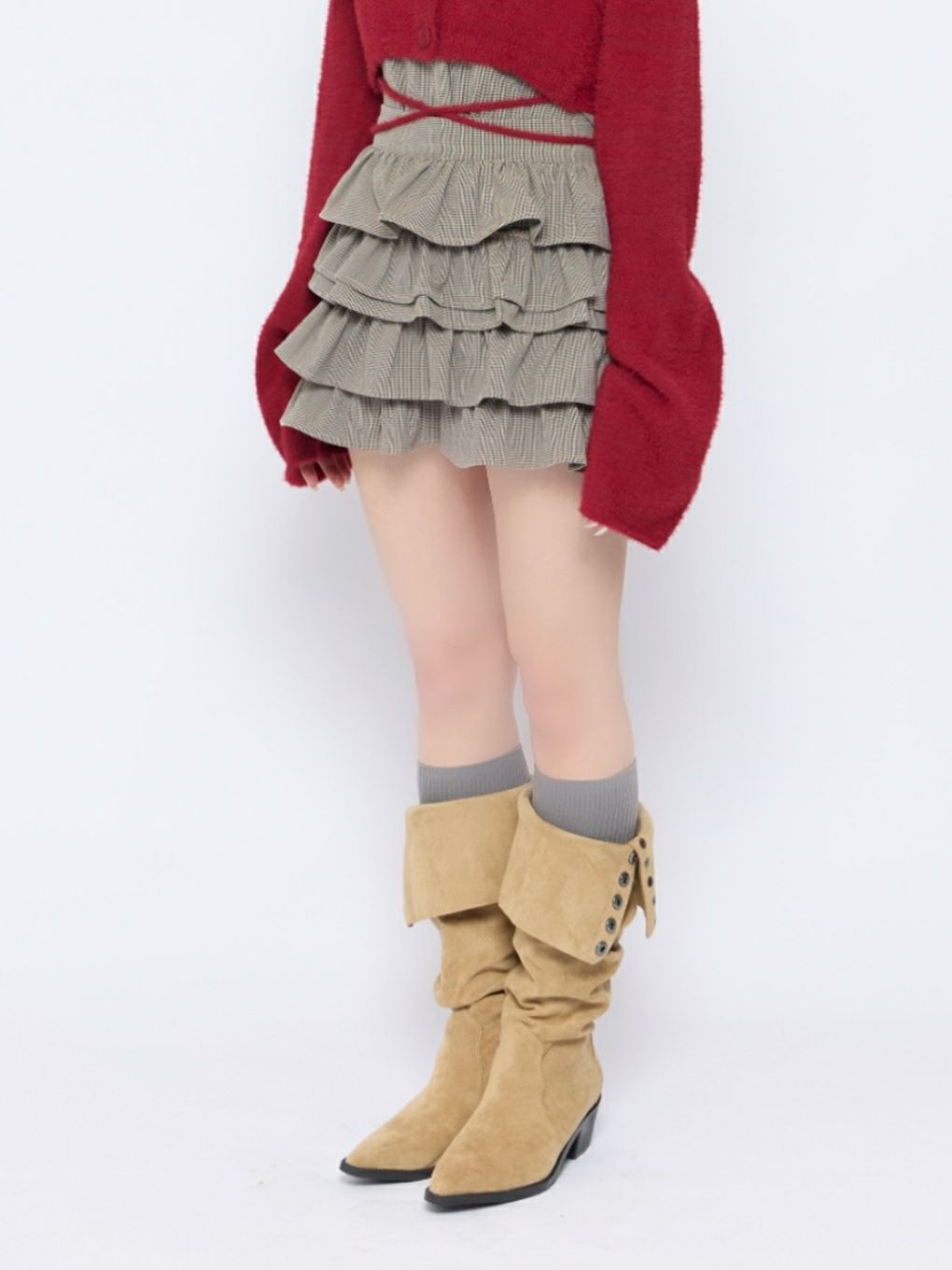 【BUBBLES】フリルパターンスカパン