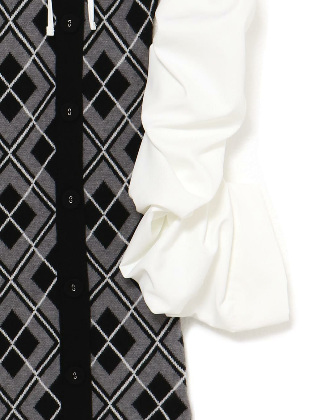 【BUBBLES】ルーズシャツニットワンピース