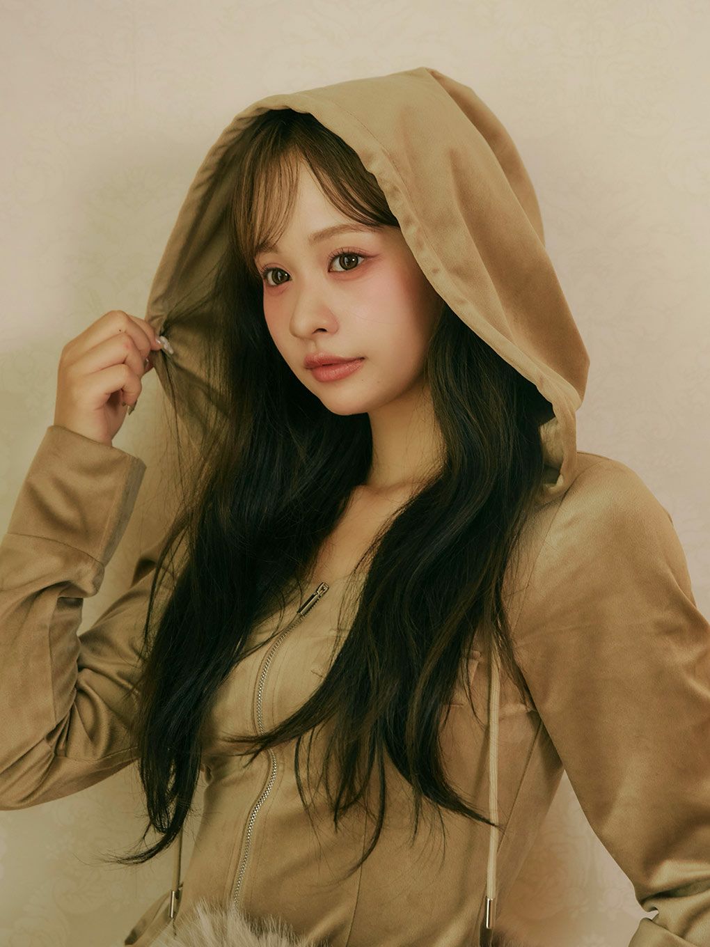 【BUBBLES】ファーベルベットワンピース