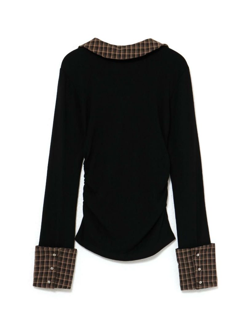 BUBBLES】ギャザーリボンシャツトップス | sparkling mall online store