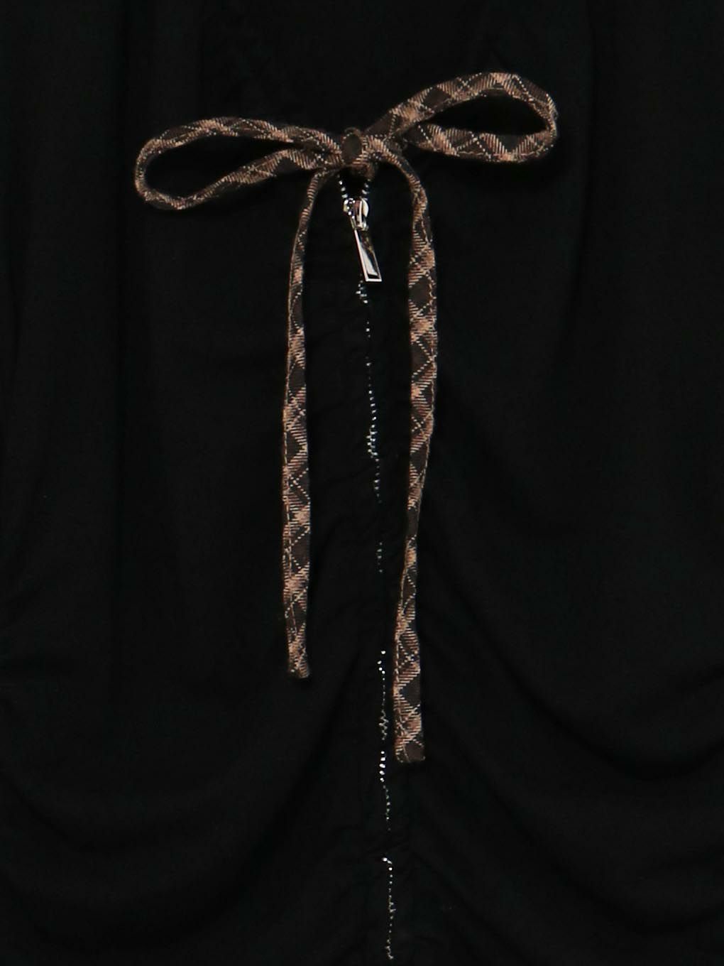 【BUBBLES】ギャザーリボンシャツトップス