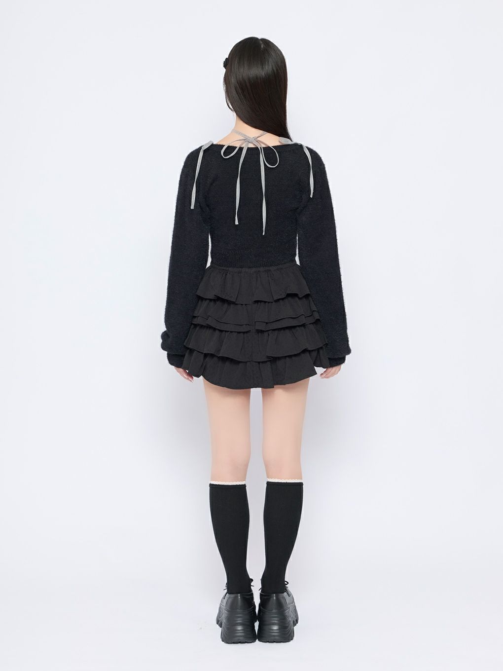 【BUBBLES】チェックリボンアンサンブル