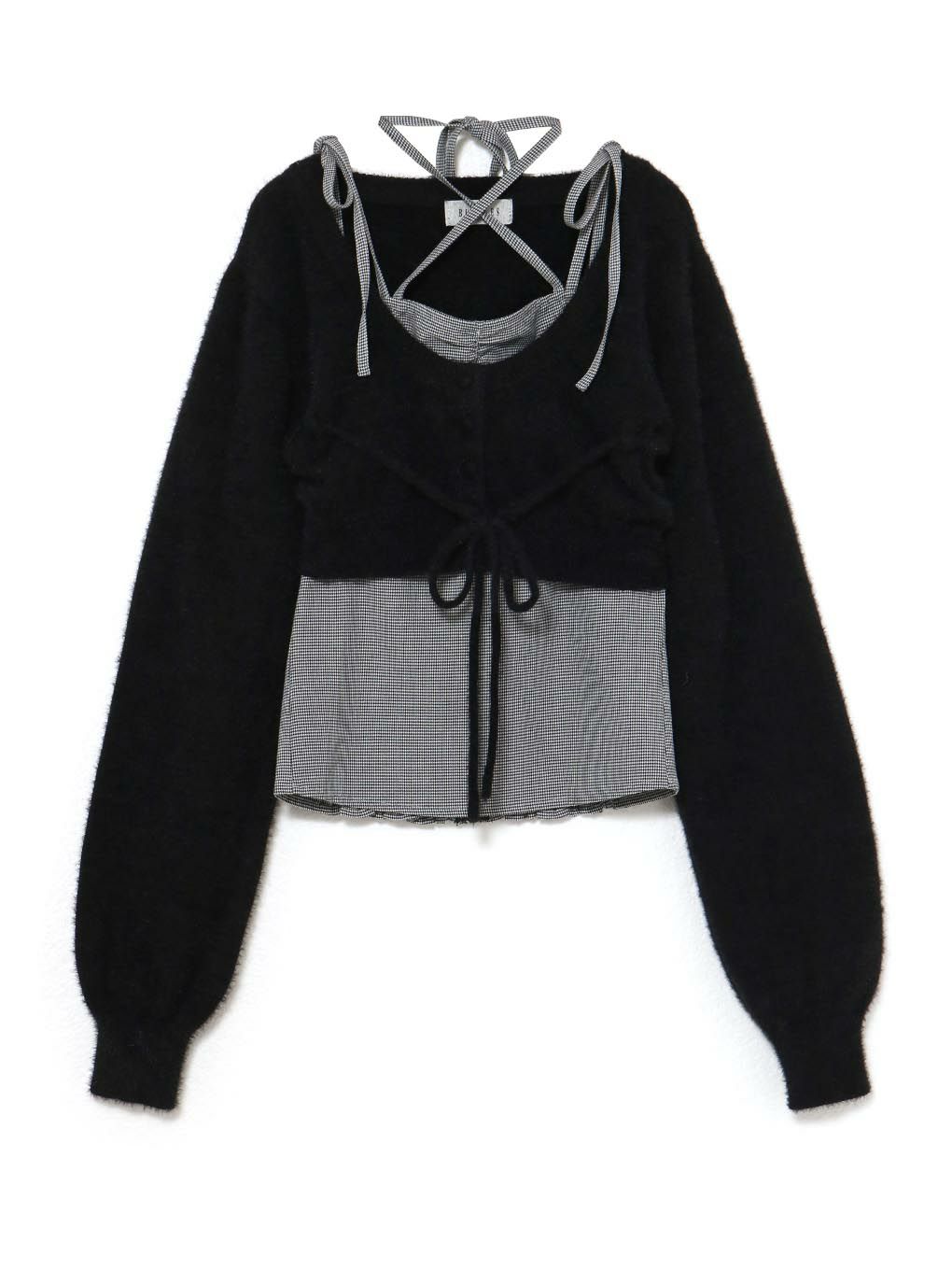 【BUBBLES】チェックリボンアンサンブル