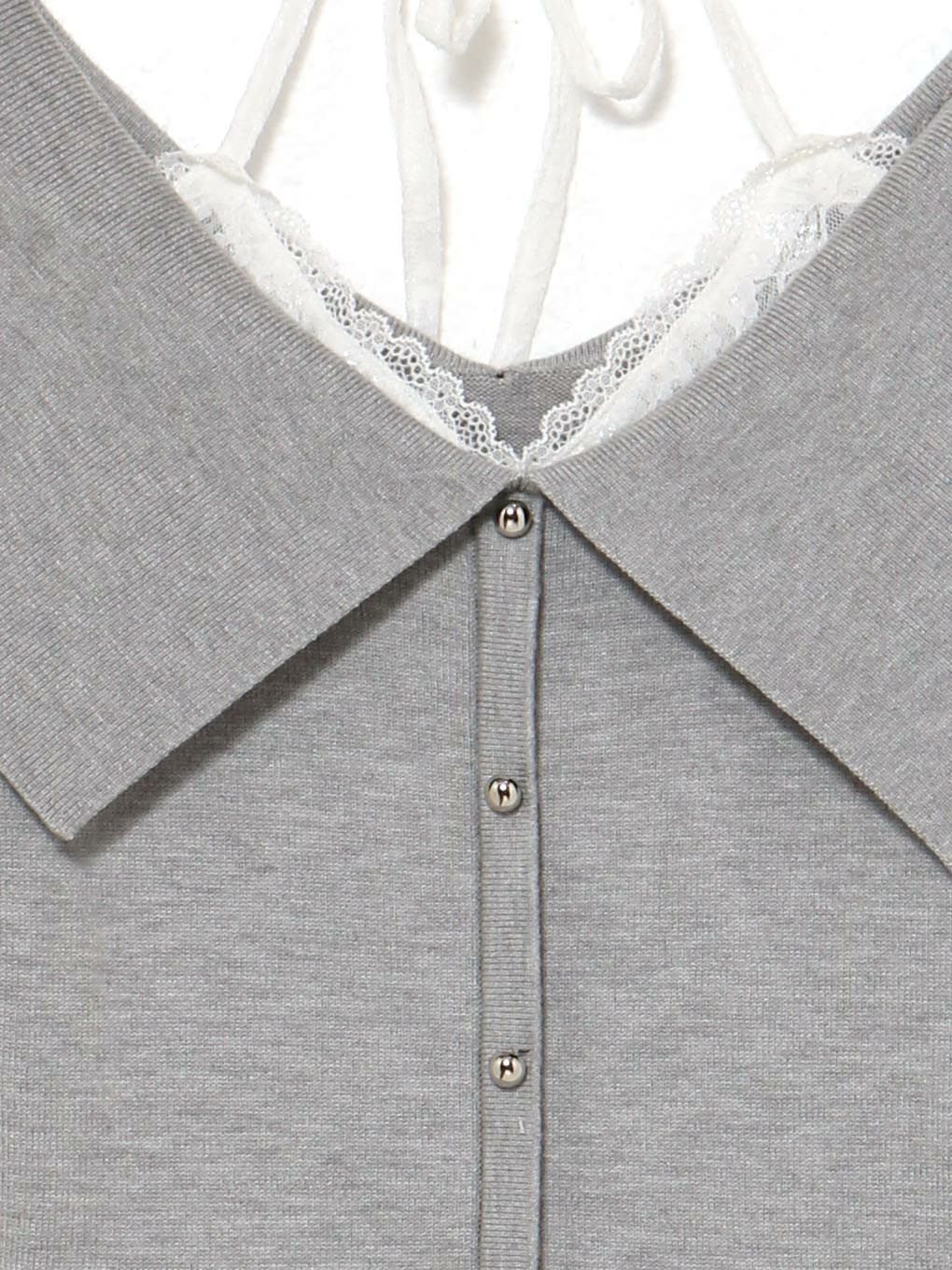 【BUBBLES】レイヤードフレアニットワンピース