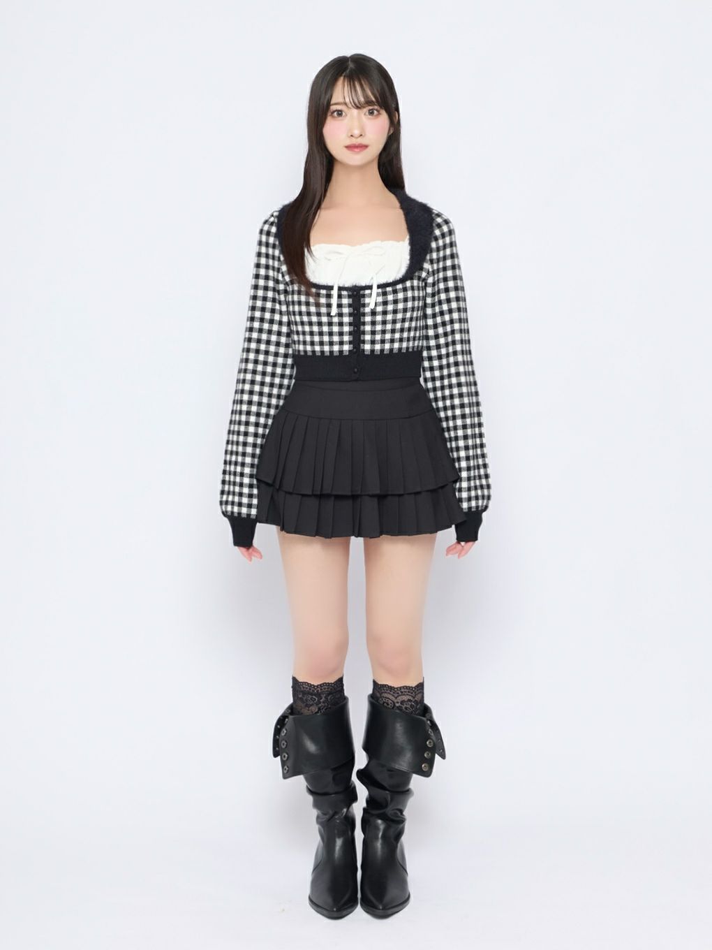 【BUBBLES】シャギーコケットアンサンブル