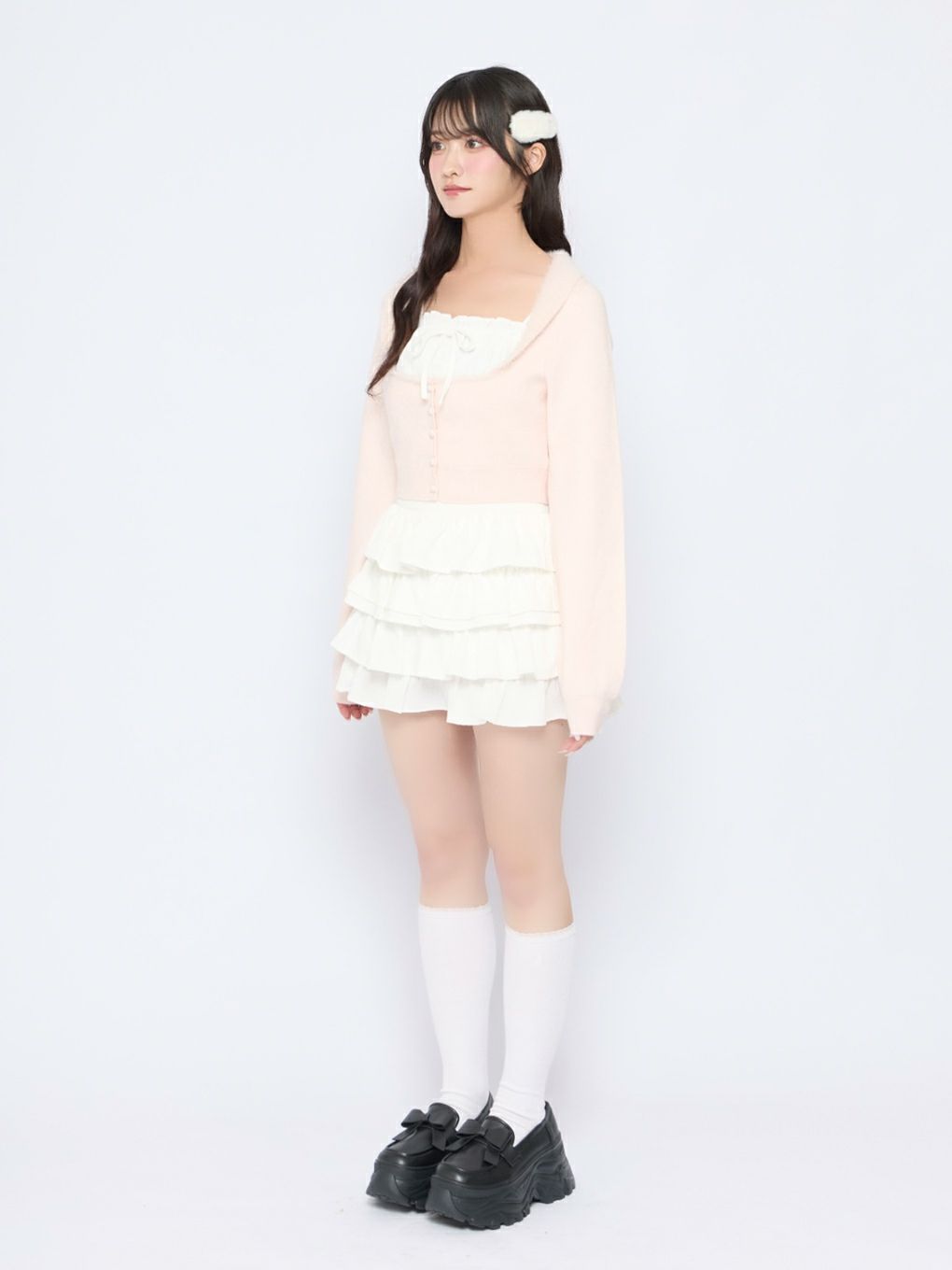 【BUBBLES】シャギーコケットアンサンブル