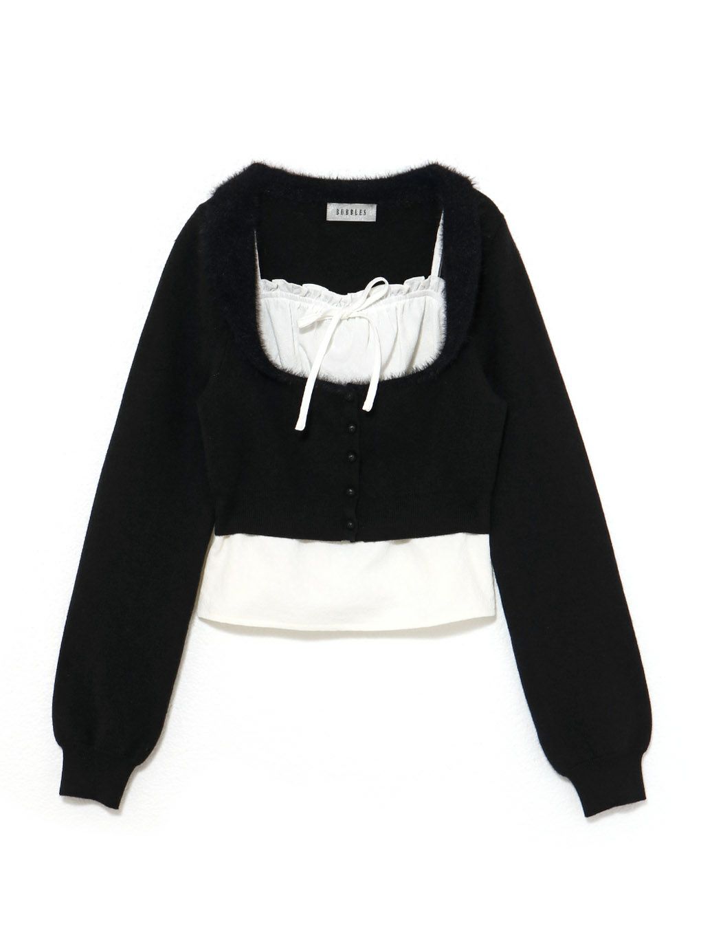 【BUBBLES】シャギーコケットアンサンブル