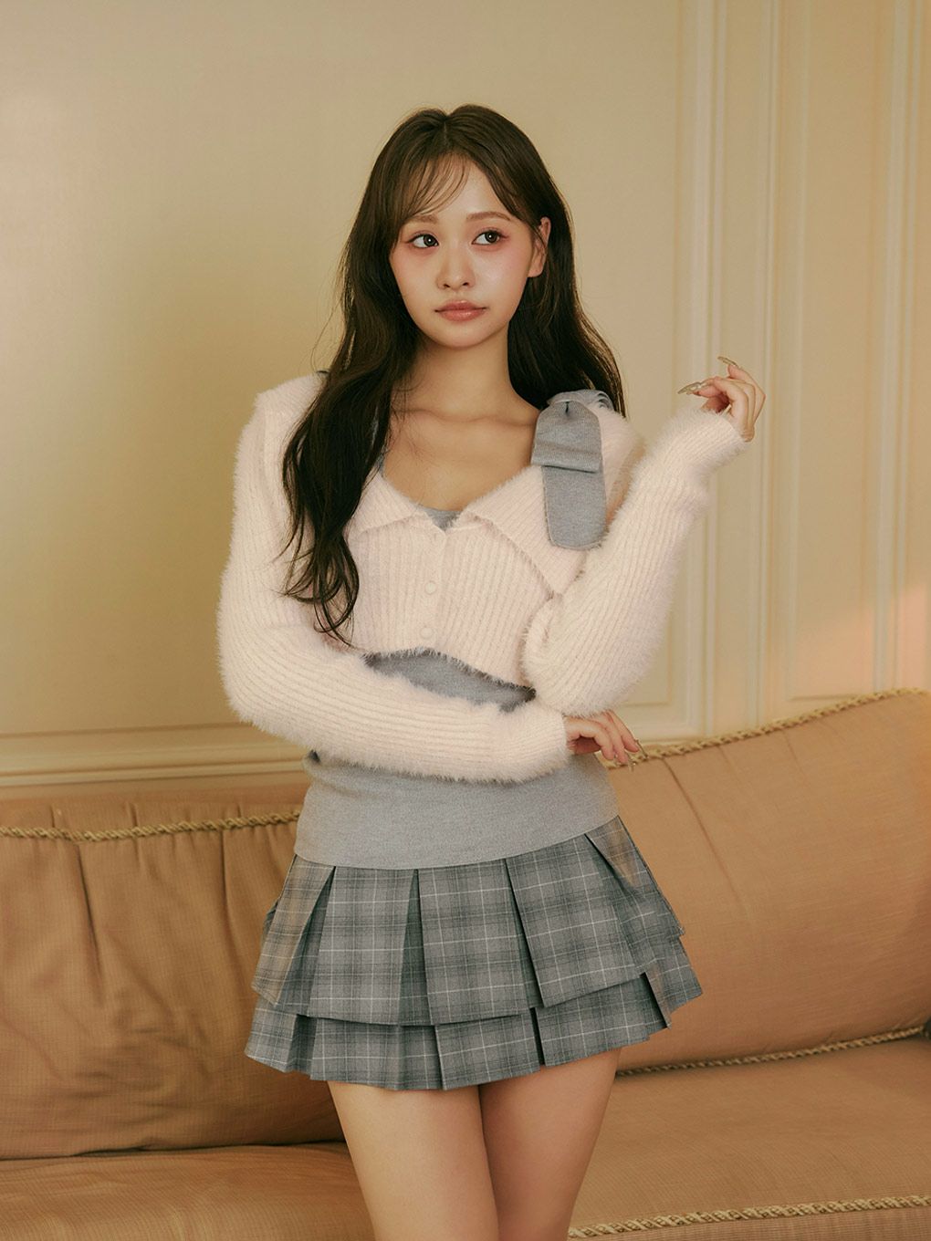 【BUBBLES】ショルダーリボンアンサンブル