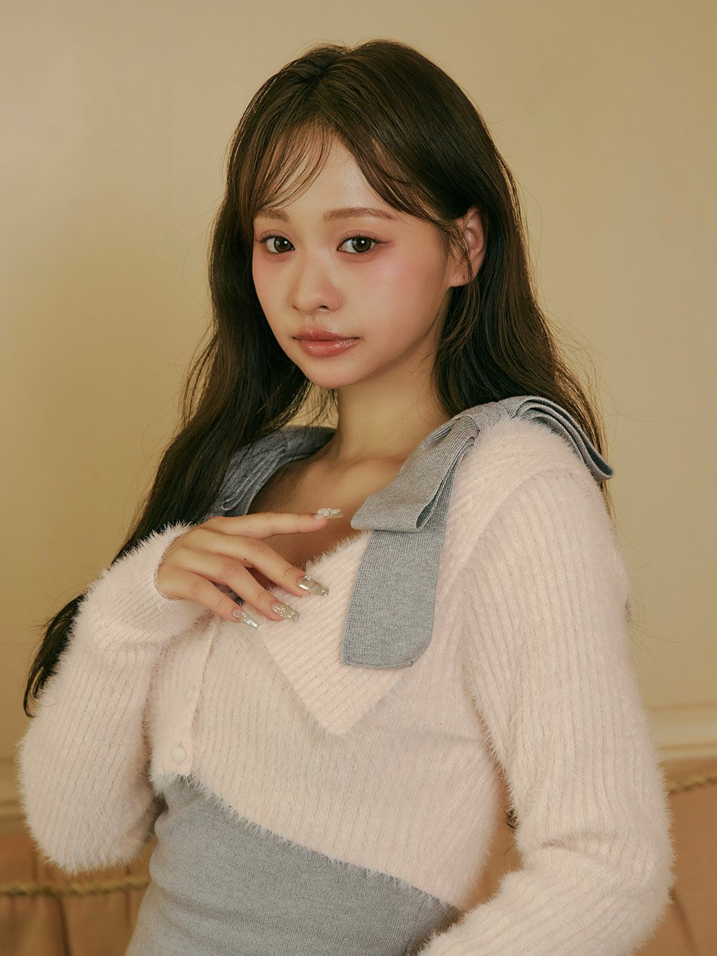 【BUBBLES】ショルダーリボンアンサンブル