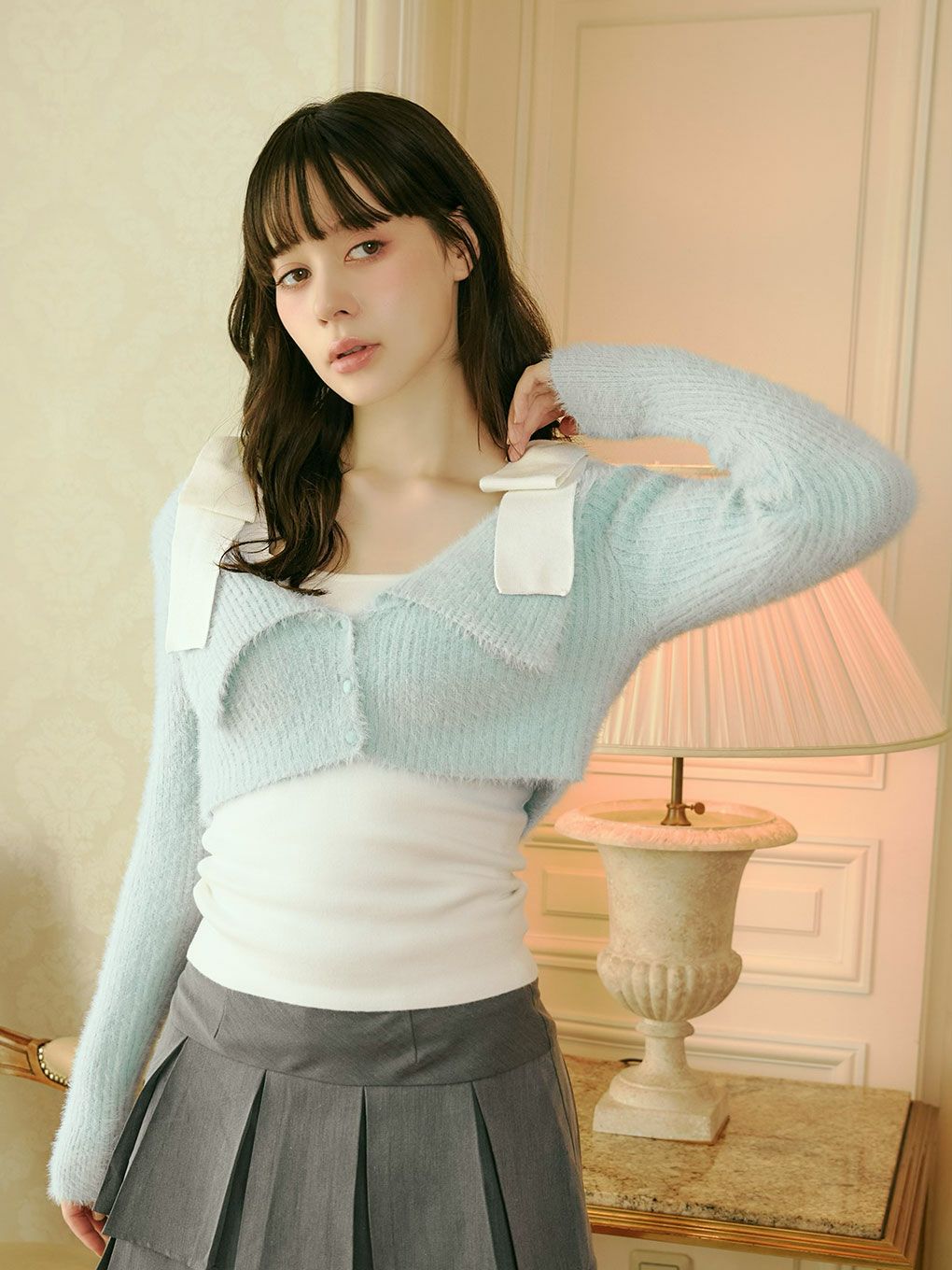 【BUBBLES】ショルダーリボンアンサンブル