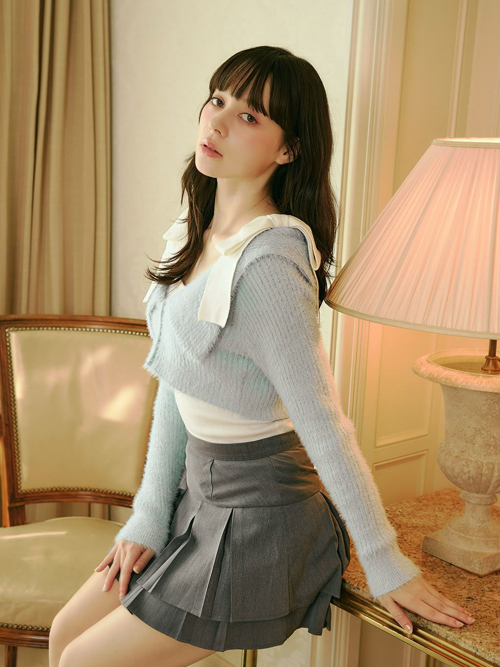 【BUBBLES】ショルダーリボンアンサンブル