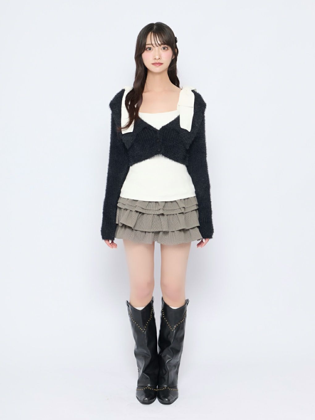 【BUBBLES】ショルダーリボンアンサンブル