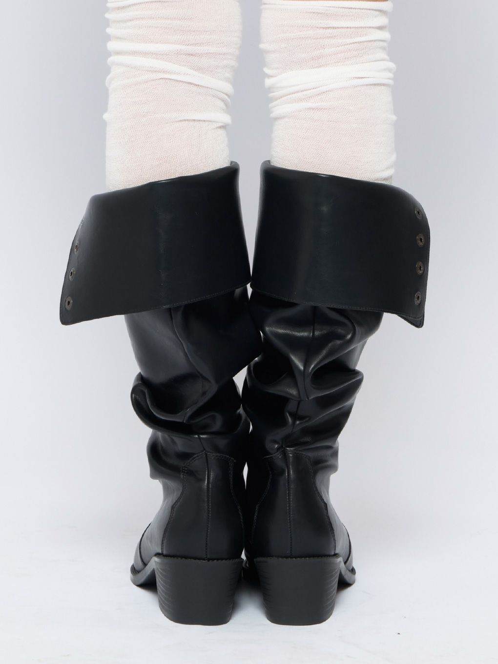 【BUBBLES】ローヒールロングブーツ