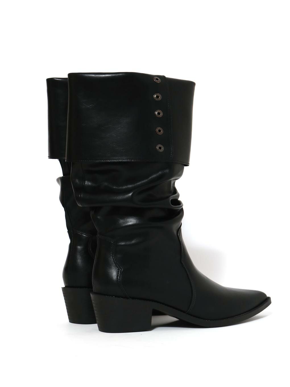 【BUBBLES】ローヒールロングブーツ