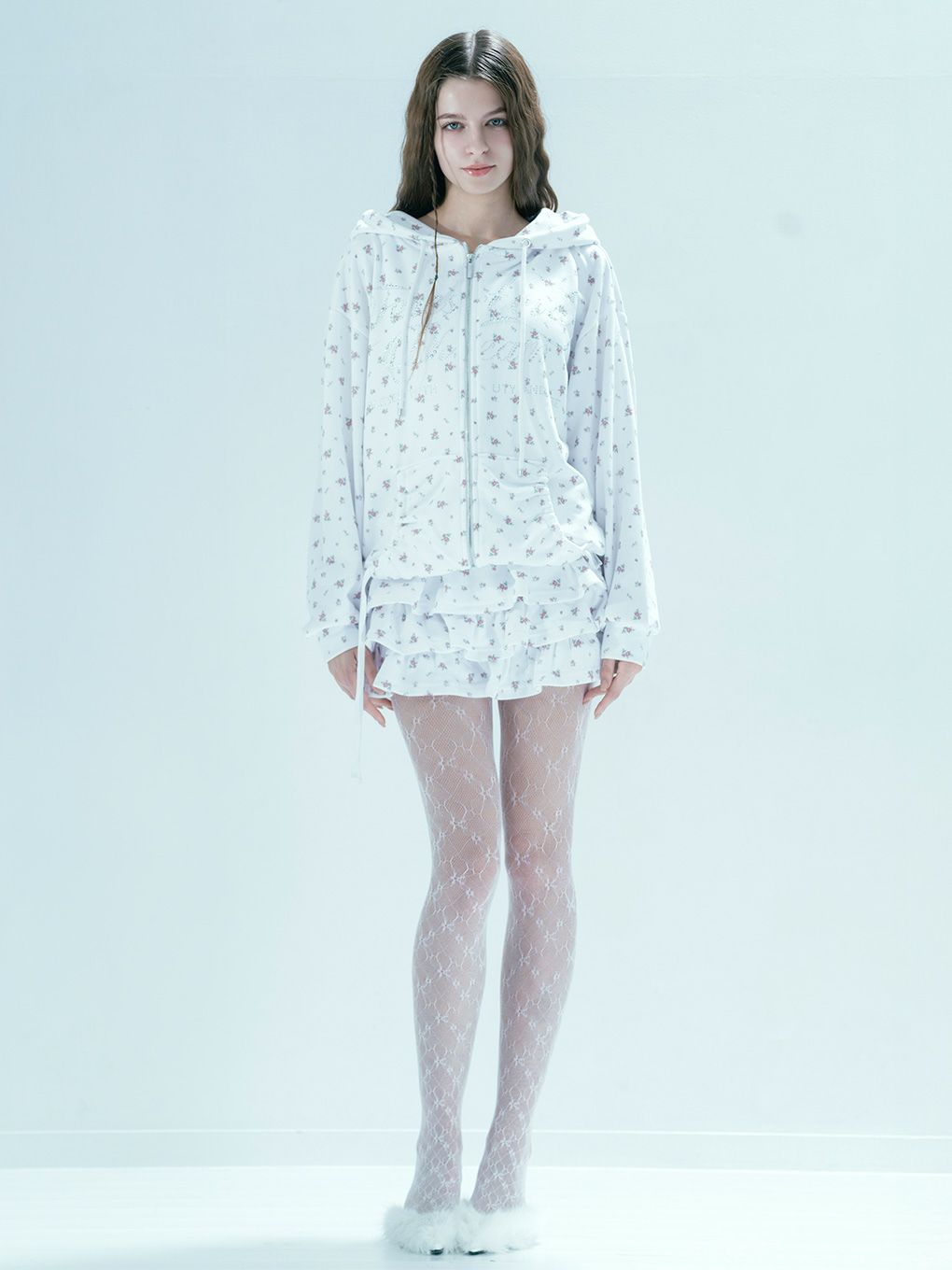 【BUBBLES】フラワーティアードスカパン