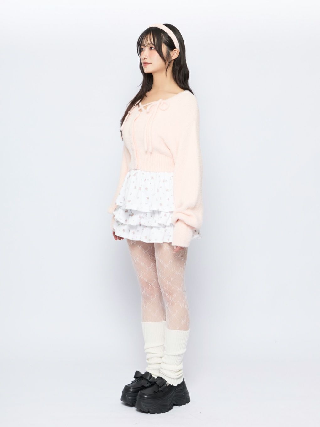 【BUBBLES】フラワーティアードスカパン