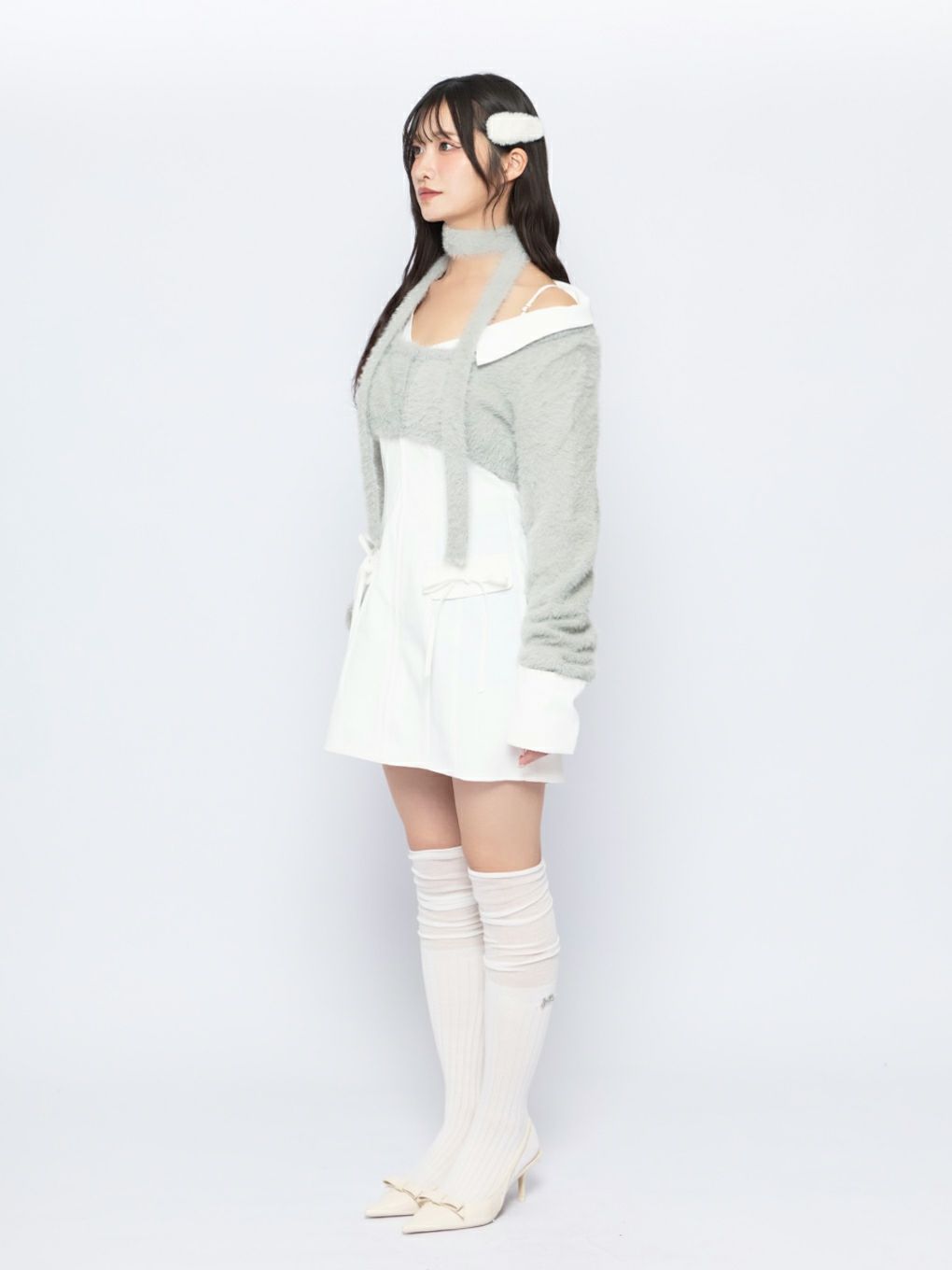 【BUBBLES】レイヤードシャツワンピース