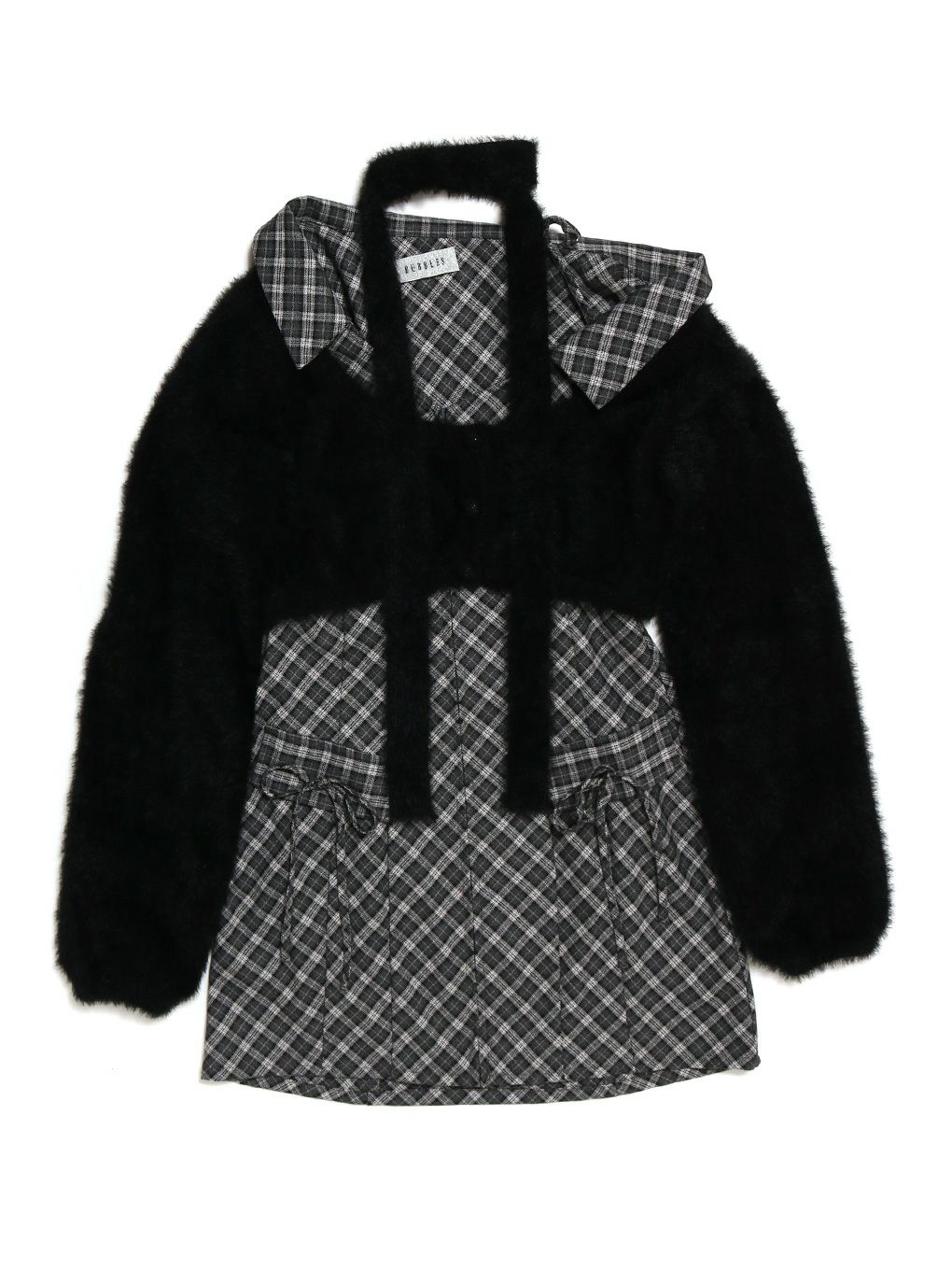 【BUBBLES】レイヤードシャツワンピース