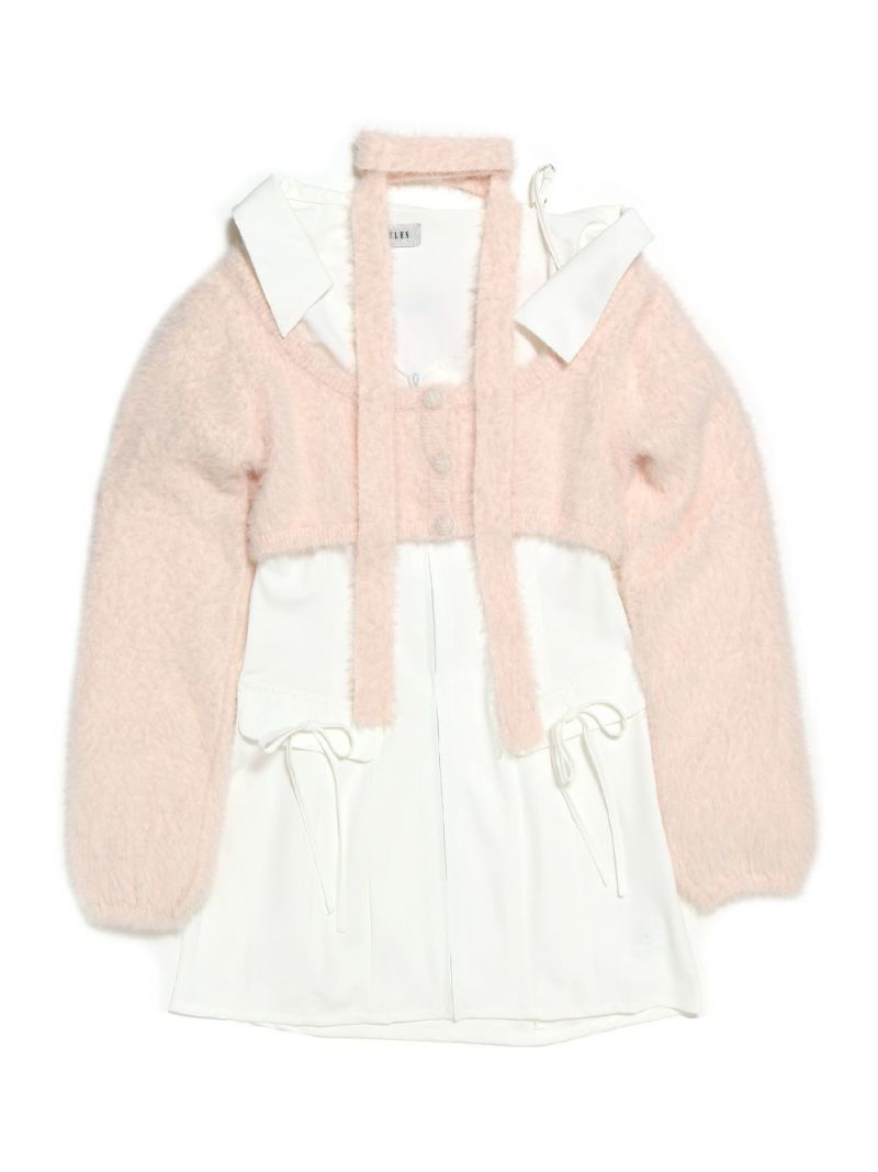 BUBBLES】レイヤードシャツワンピース | sparkling mall online store