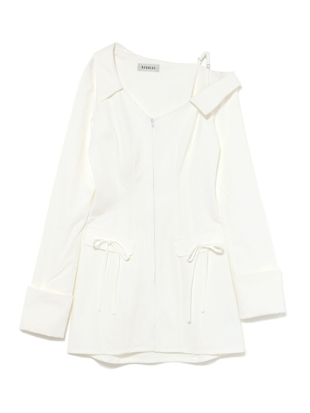 【BUBBLES】レイヤードシャツワンピース