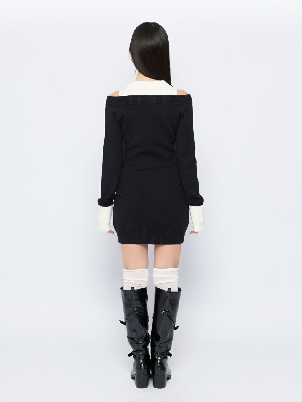 【BUBBLES】スクールガールニットワンピース