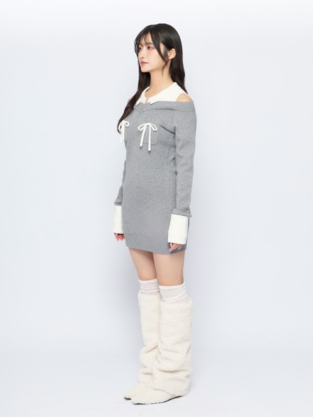 【BUBBLES】スクールガールニットワンピース