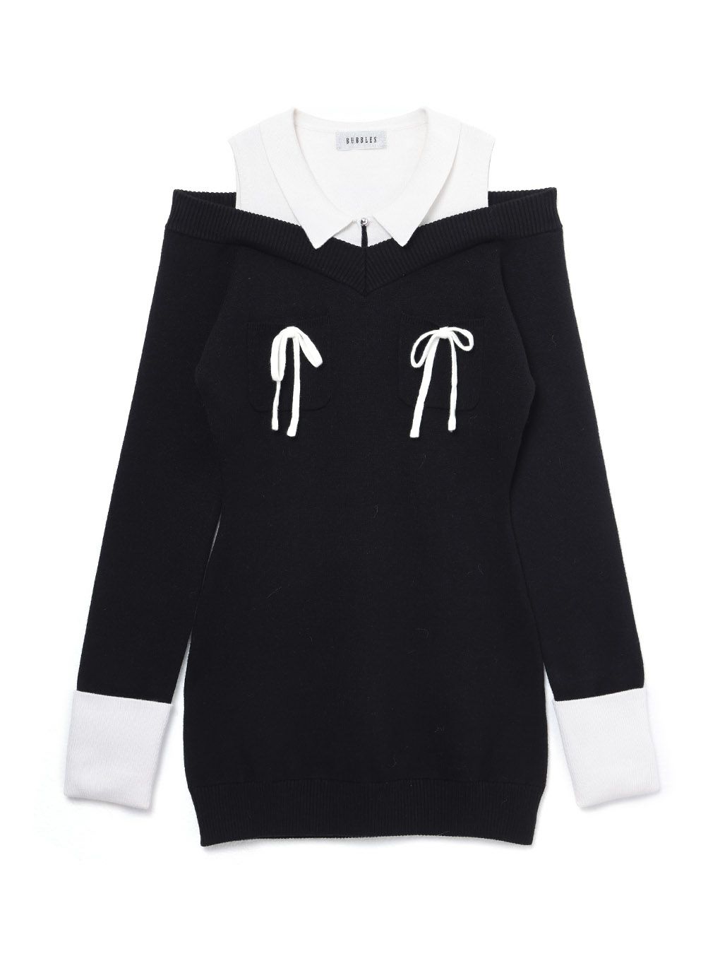 【BUBBLES】スクールガールニットワンピース