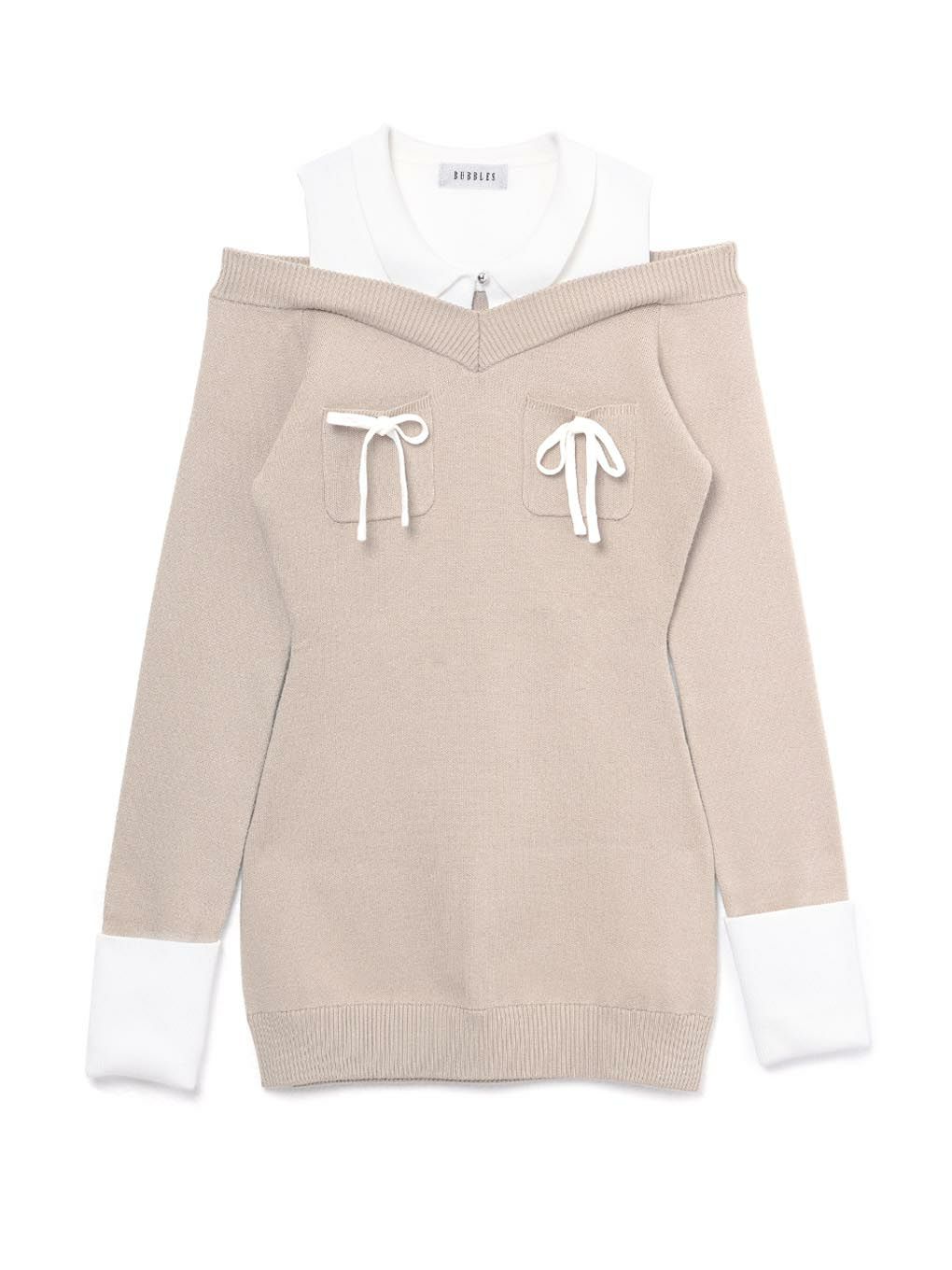 【BUBBLES】スクールガールニットワンピース