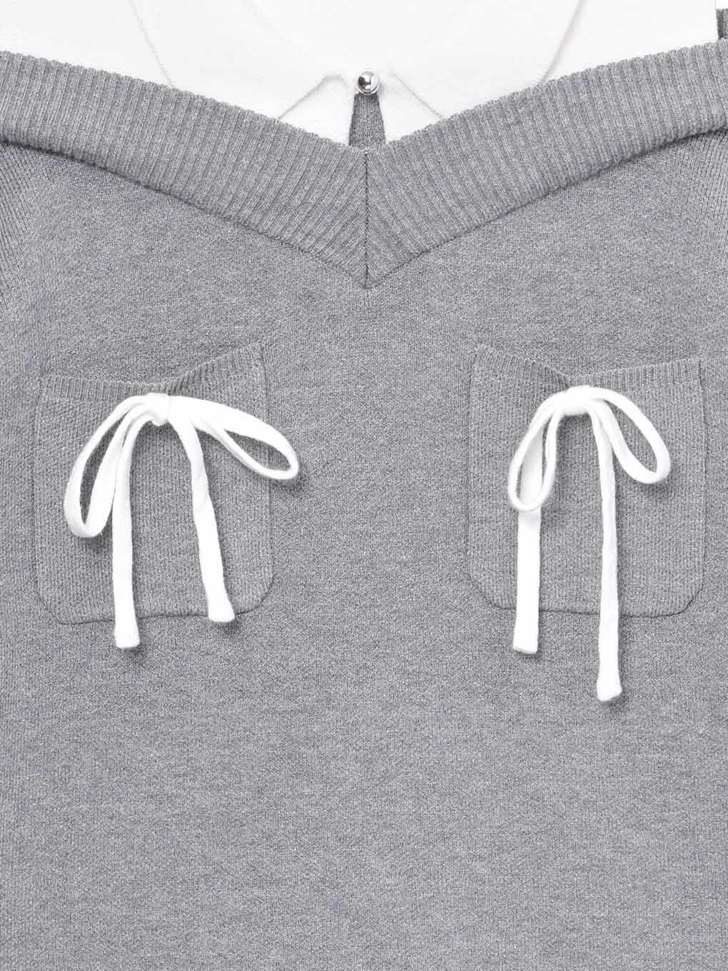 【BUBBLES】スクールガールニットワンピース