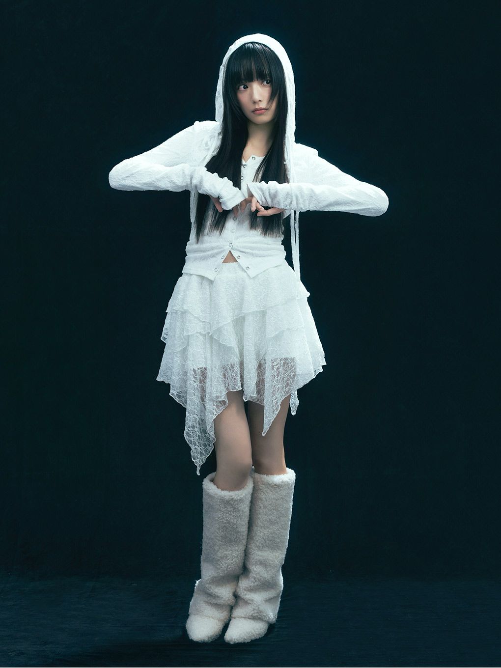 【BUBBLES】レースフーディートップス