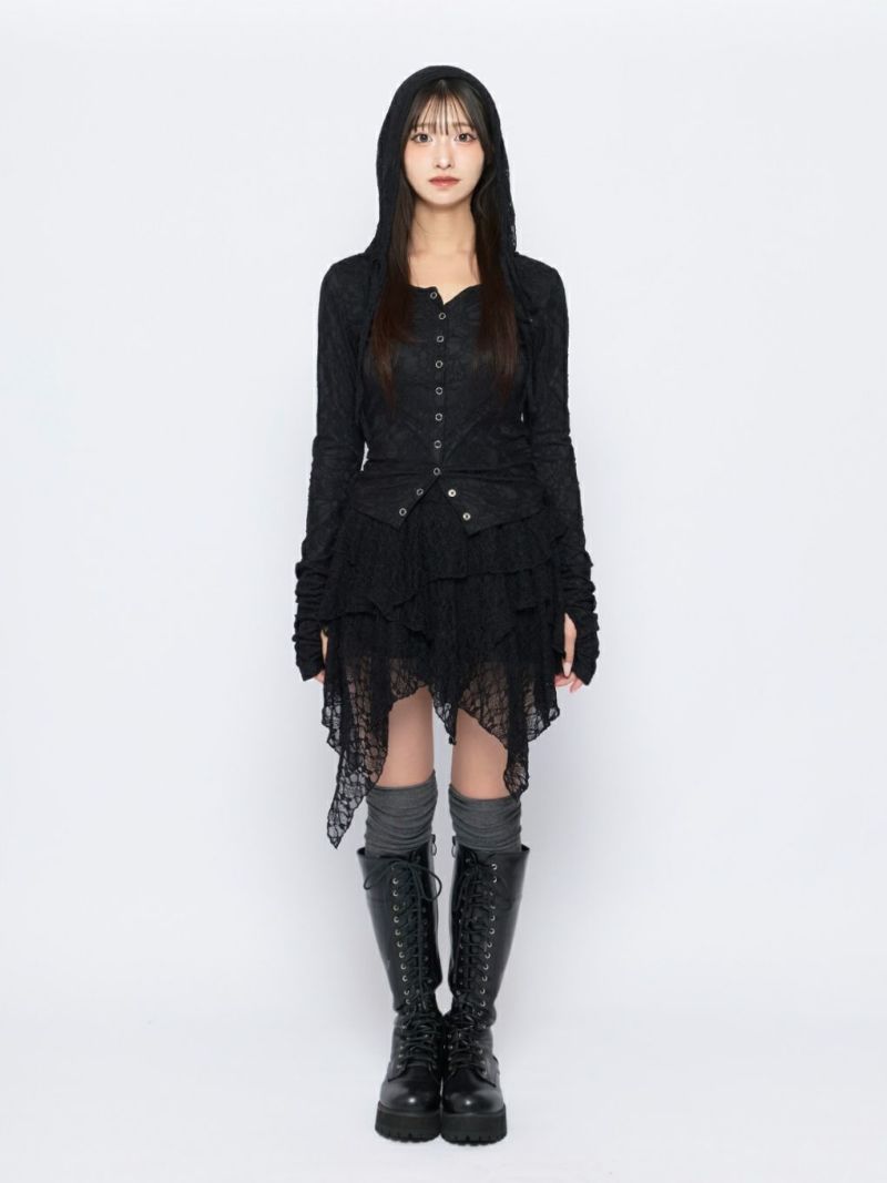 BUBBLES】レースフーディートップス | sparkling mall online store