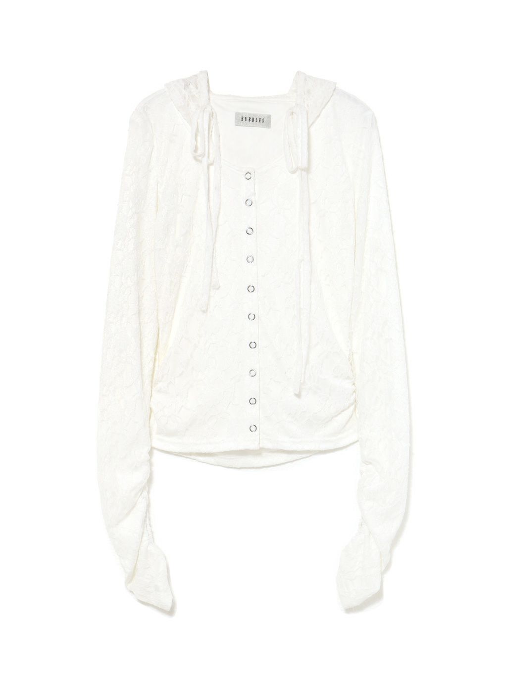 【BUBBLES】レースフーディートップス