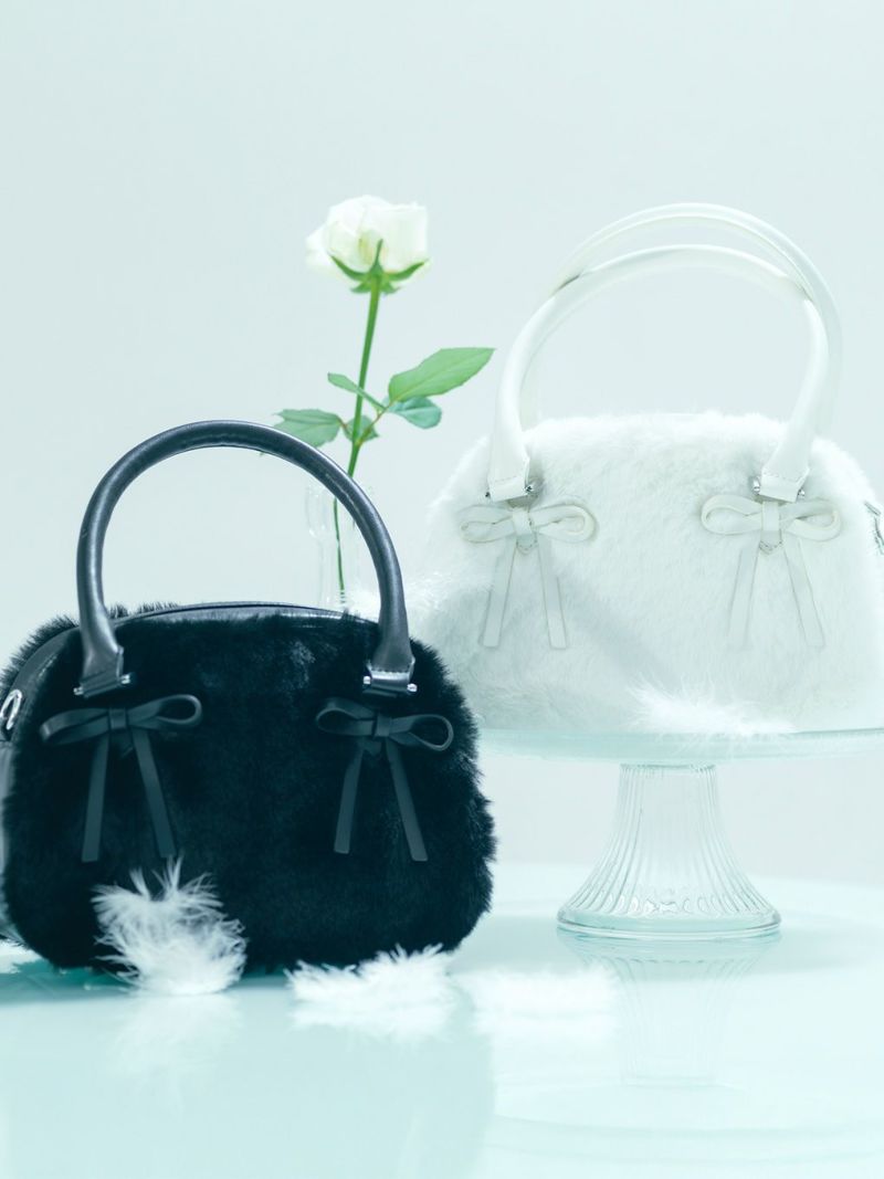 BUBBLES】リボンファーバッグ | sparkling mall online store