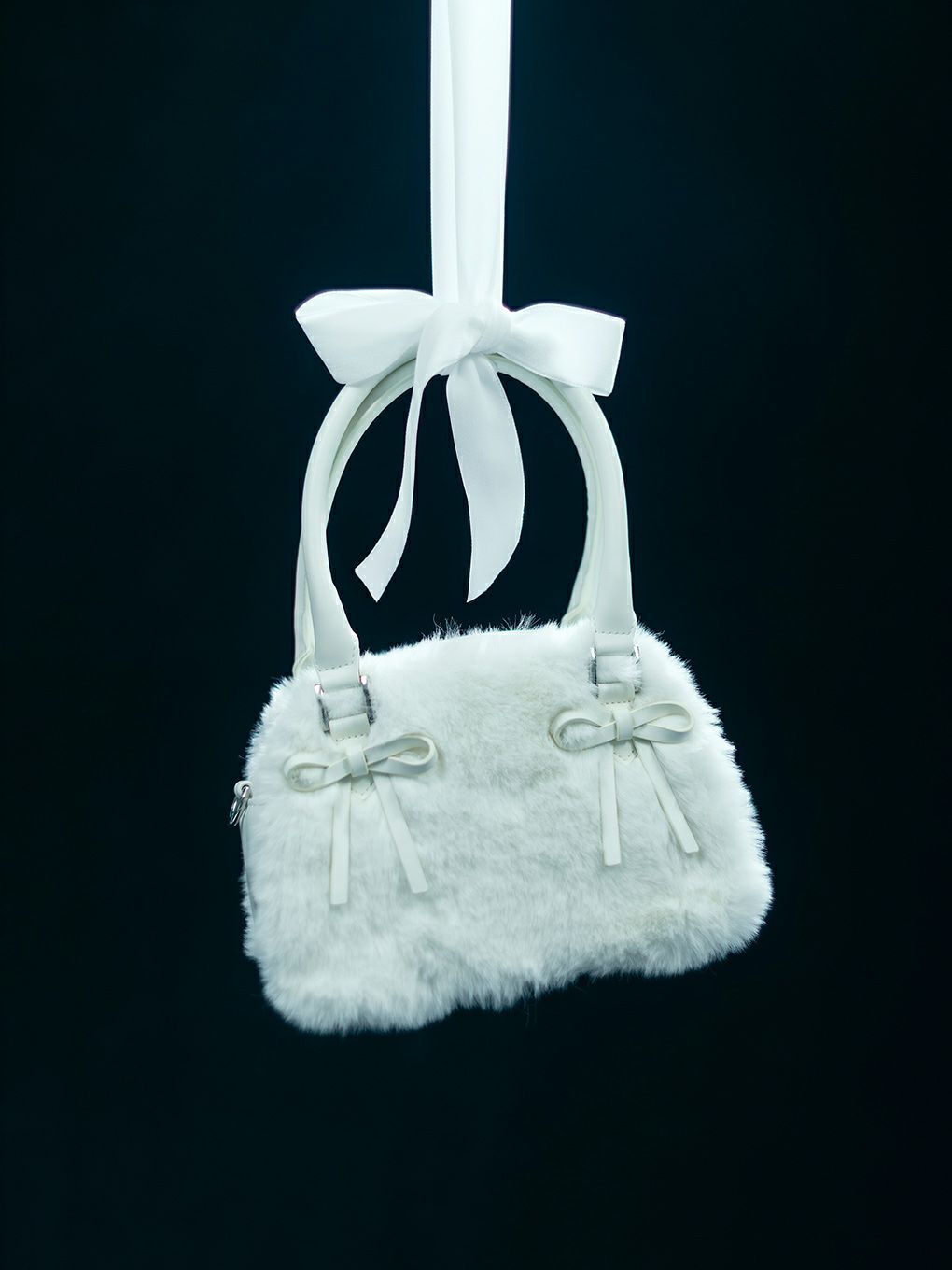 【BUBBLES】リボンファーバッグ