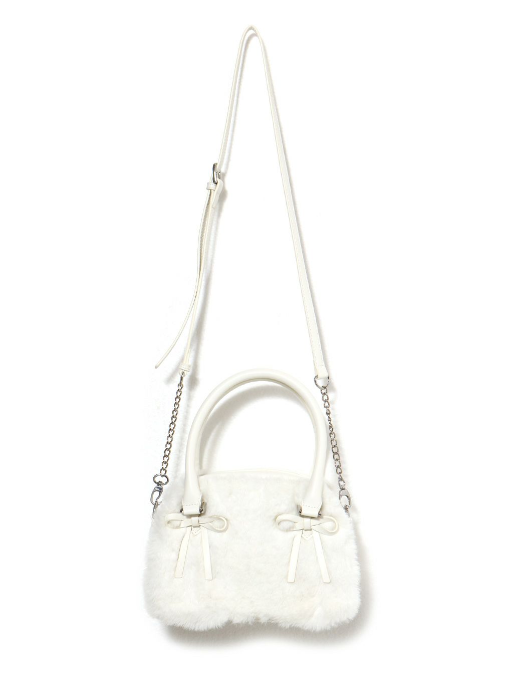 【BUBBLES】リボンファーバッグ