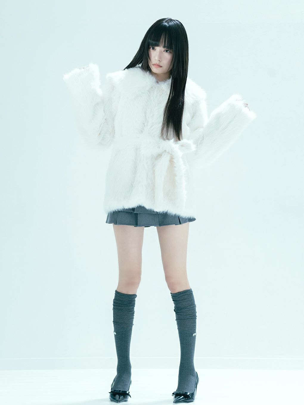 【BUBBLES】ロングファージャケット