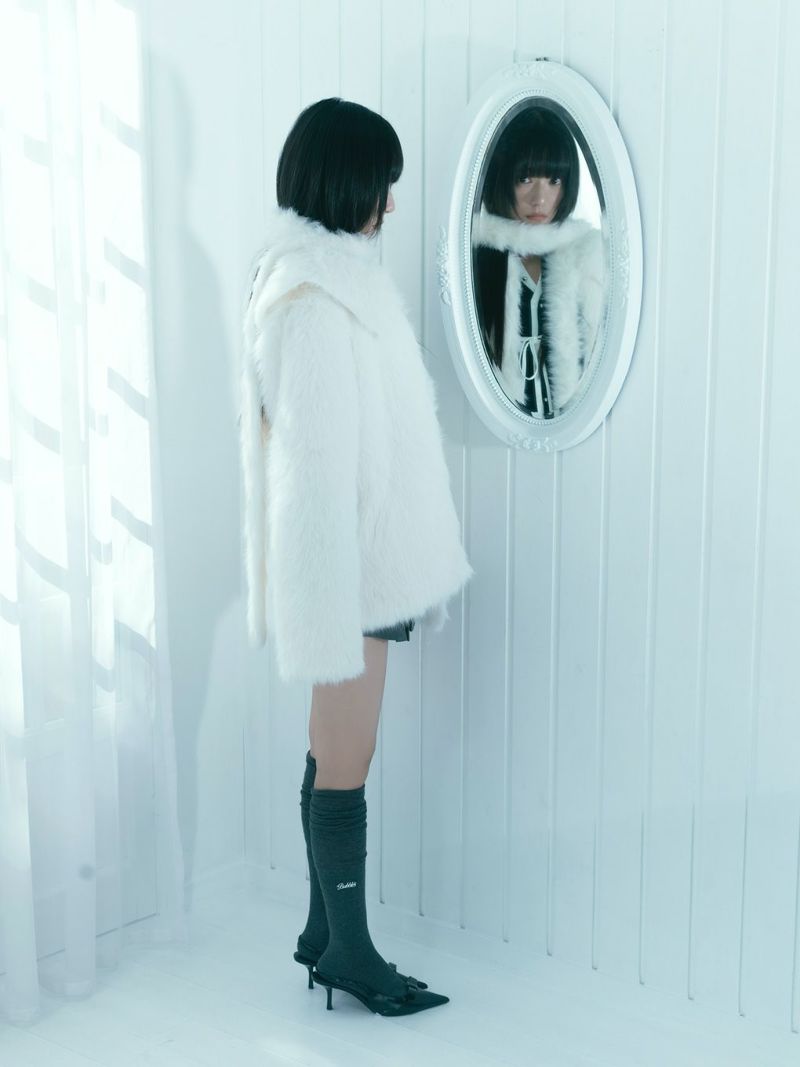 bubbles バブルス ロングファージャケット BUBBLES】ロングファージャケット | sparkling mall online store