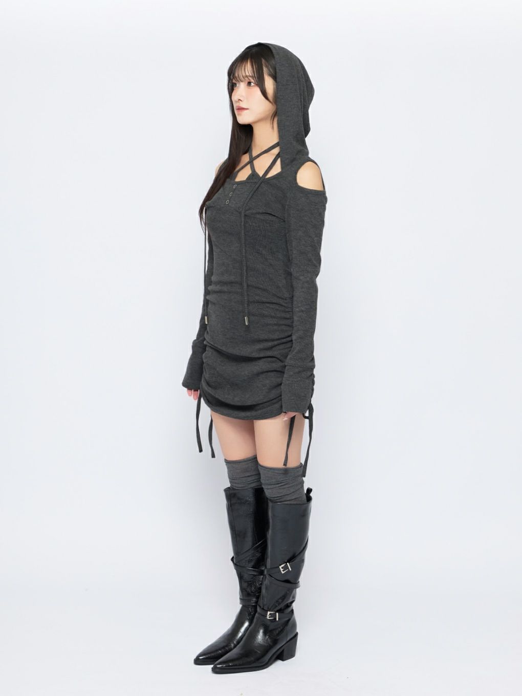 【BUBBLES】フーディーワンピース