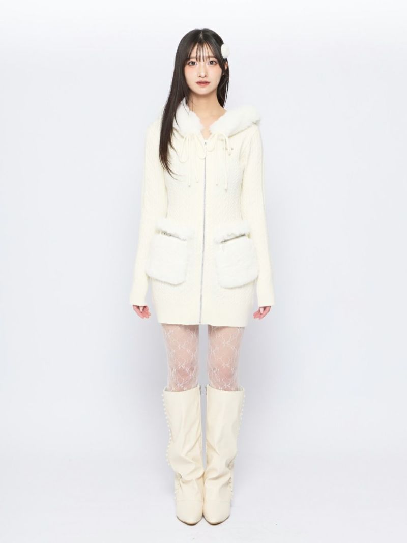 BUBBLES ケーブルニットワンピース BUBBLES】ケーブルニットワンピース | sparkling mall online store