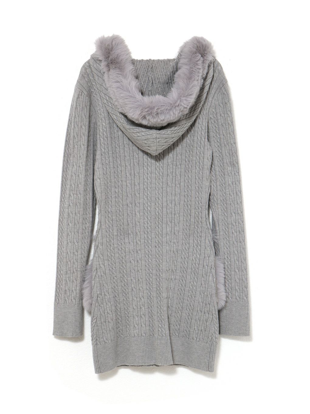  【BUBBLES】ケーブルニットワンピース