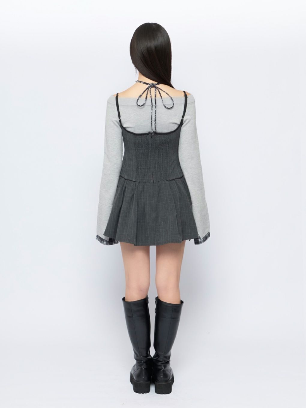 【BUBBLES】パイピングコルセットジャンスカ